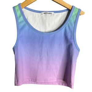 Olivia Rubin Ombre Cropped Tank Top Size L